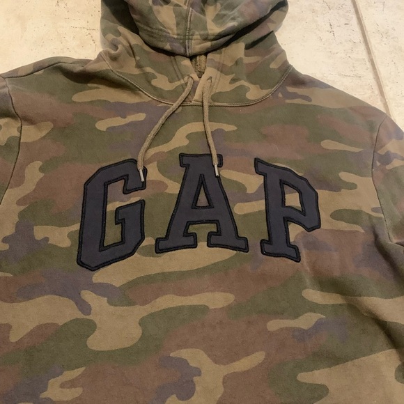 💚GAP Camouflage Hoodie - Men's Size Large - Made in Vietnam - GAP FOR GOOD - Picture 2 of 6